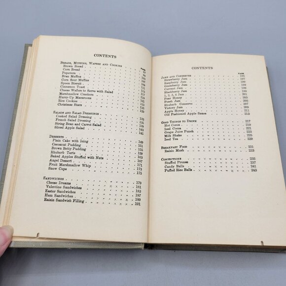 The Junior Cook Book By Clara Ingram Judson Linen Hardcover Copyright 1920 - Picture 9 of 10